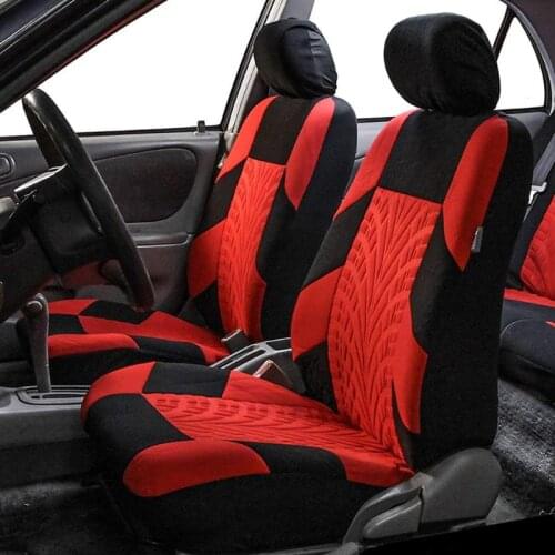 Car Seat Cover Set Universal High-quality Personality Tire Track Splicing Auto Styling Accessories Interior Accessories 2/4/9pcs