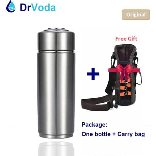 Nano Portable Energy Mineral Hydrogen Alkaline Water Ionizer Flask pH 8-10 Antioxidant ORP Stainless Water Filter Bottle