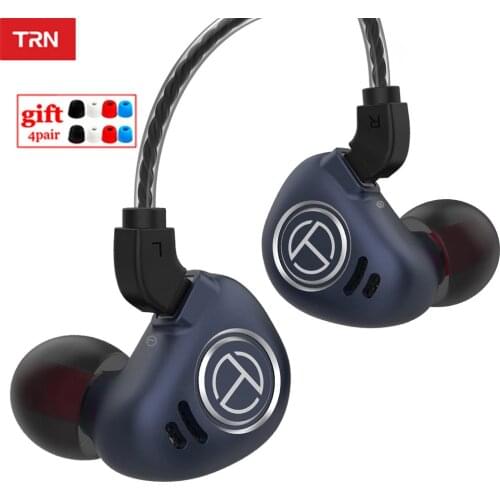 TRN V90 1DD 4BA Hybrid Metal In Ear Earphone IEM HIFI Monitor Running Sport Earphone Earplug Headset 2Pin Detachable BA5/ST1/V30