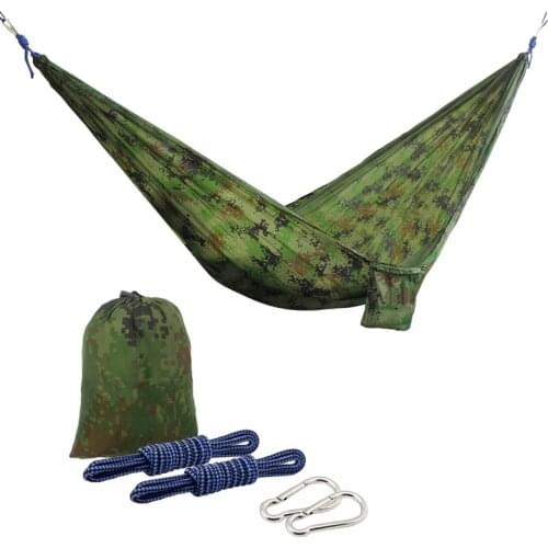 Camping Hammock Lightweight Portable Parachute Nylon Hammock Swing for Travel, Backpacking,Beach,Yard and Outdoor Survival