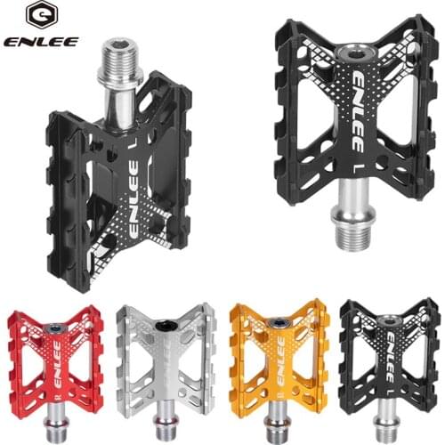 ENLEE Bike Pedals Aluminum Alloy Ultralight Bearing Pedal for Brompton Folding Bike Mountain Bike