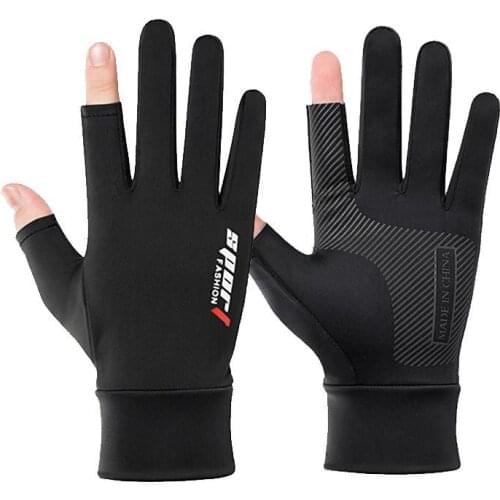 Cycling Touch Screen Men Gloves Non-Slip Outdoor Sports Sunscreen Fishing Breathable Ice Silk Cool Women Thin Summer Gloves
