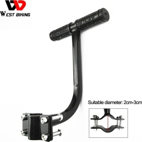 WEST BIKING Bike Cycling Kidss Safety Back Seat Hand Grip Handrail Armrest Bicycle Rear Saddle Handlebar Children Bicycle Seat