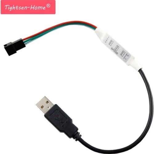 5V USB LED Controller 3Key SP002E MINI Dimmer Remote Control For WS2812 WS2812B Driver IC Colorful RGB LED Strip Module 5050