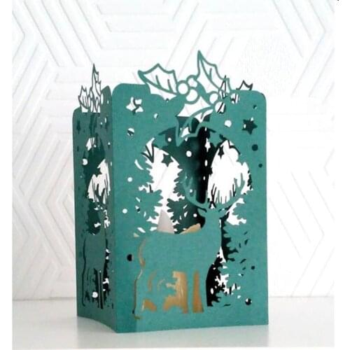 Christmas deer Dies Metal Cutting Dies lantern Stencil for DIY Scrapbooking Embossing Paper CardsCrafts Die Cuts New 2020