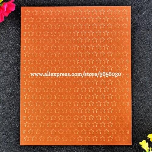 Christmas Stars Plastic Embossing Folder For Scrapbook DIY Album Card Tool Plastic Template 12.1x15.3cm 8101417