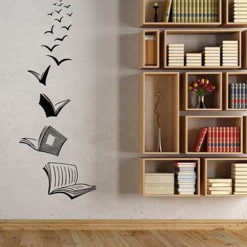 Book Removable Personality Wall Sticker Study Bedroom Sofa Library Background Wall Sticker