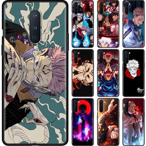 Jujutsu Kaisen Anime For OnePlus 8 Nord Z 8T N10 7 Pro N100 Black Soft Phone Case 7T 6 6T 9 9R 9Pro Silicone Bumper Back Cover