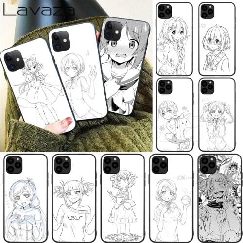 Lavaza Anime girl cartoon japan Silicone Soft Case for iPhone 12 Mini 11 Pro XS Max XR X 8 7 6 6S Plus 5 5S SE