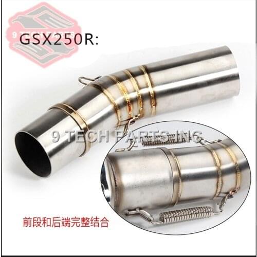 Motorcycle Exhaust middle pipe Connect Pipe Muffler Escap link pipe middle section adapter pipe for SUZUKI GSX250R GSX 250R
