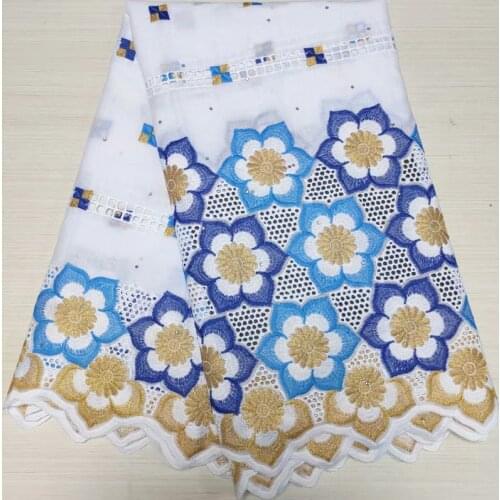 Party Q High2021Quality Tulle Lace Fabric African Nigerian Prom Dress Damask Guipure Party Gown White Swiss Cotton 2.5Yard