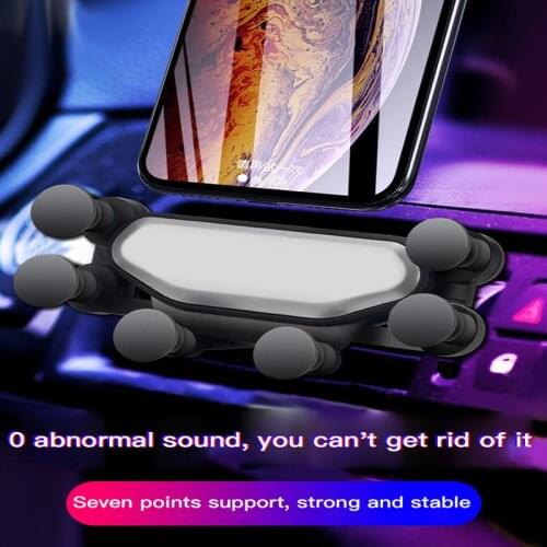 Universal Gravity Phone Car Holder For iPhone Samsung Xiaomi Car Vent Bracket For Huawei Oneplus Nokia Mobile Phone Holder Stand