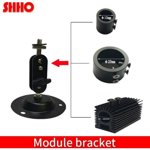 High quality steel laser module accessories fixed frame many adjustable point black module bracket high 90mm machine parts