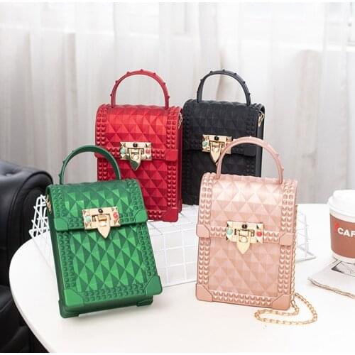 2021 PU Leather Women Bag Mobile Phone Bag Fashion Shoulder Bag Female Small Handbag Chains Crossbody Bag For Lady Purse Pocket