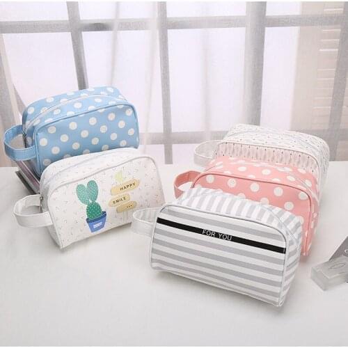 10PCS/LOT Flower Printing Makeup Bags With Multicolor Pattern Cute Cosmetics Pouchs For Travel Ladies Pouch Women Cosmetic Bag