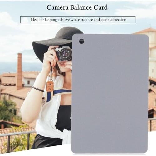 3 In 1 Pocket-Size Digital Camera 18% White Black Grey Balance Cards with Neck Strap For Digital Photography