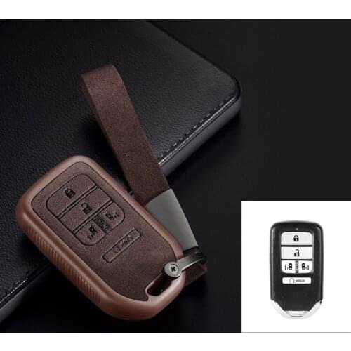 For Honda STEPWGN Odyssey Freed Elysion MPV Civic Accord Pilot CRV 2015-2018 Hot Sale Full Cover Faux Flip Fur TPU Car Key Case