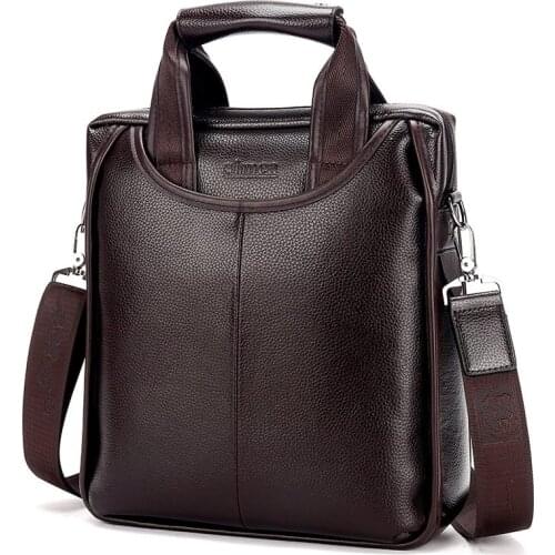 Business Mens Bag Leather Messenger Bags Shoulder Bag