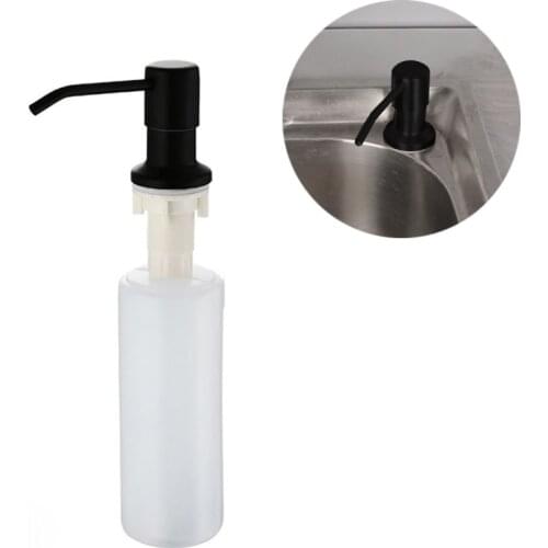 10.14 OZ Kitchen Sink Soap Dispenser Accessories Dishwashing Basin Pool Stainless Steel Detergent Detergent Bottle