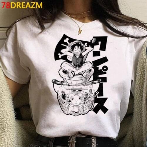 Luffy Zoro summer top t-shirt male streetwear ulzzang harajuku kawaii vintage t shirt t-shirt kawaii