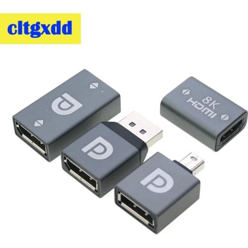 Mini Display Port DP 1.4 HDMI-compatible Adapter Connector 8K 60Hz HD Video Converter For Laptop Computer Monitor Projector
