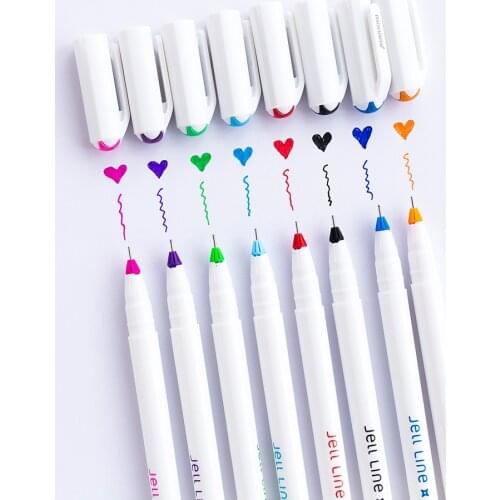 Monami 0.4 mm Gel Pen Metal Tip Drawing Pen For Doodle Sketch Painting 8 Colors Available Korean for School Office Supplies