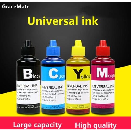100ml Dye Ink Refill Kit for 955 Ink Cartridge Ciss Compatible for Hp 955xl OfficeJet Pro 7720 7740 8710 8210 8725 Printer Ink