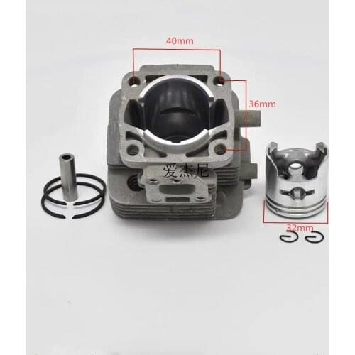 CYLINDER KIT 32MM FOR KAWASAKI TH23 TS750 KAAZ TM3200K HEDGETRIMMER BRUSHCUTTER ZYLINDER ASSY PISTON RINGS PIN E-CLIP ASSEMBLY