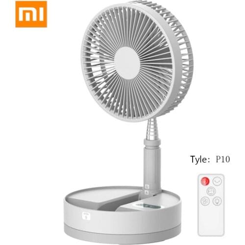 XIAOMI Adyss P10 Portable Retractable USB Charging Fan with Ring Light Timing Control Touch Control Panel Desktop Folding Fan