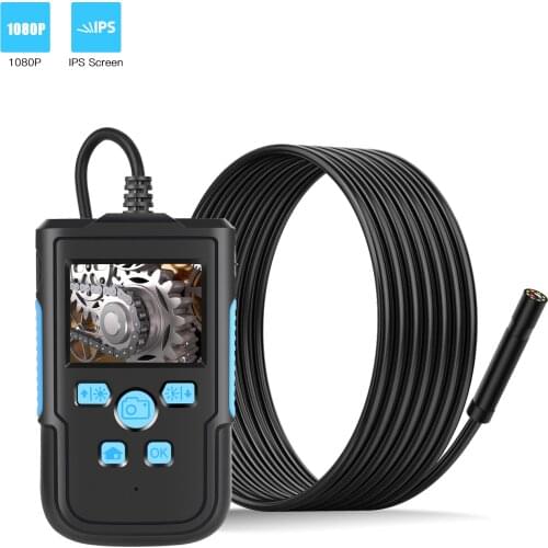 3.9MM 2.4 Inch IPS Screen 1080P Regid Cable Handheld Endoscope Inspection Borescope Digital Microscope Otoscope Camera 2M