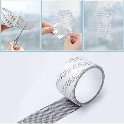 Window Net Anti-mosquito Mesh Sticky Wires Patch Repair Tape Summer Screen Window Door Mosquito Netting Patch Repair Broken Hole