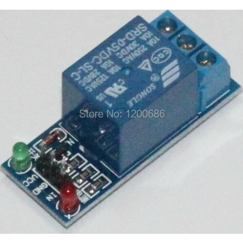 Blue SRD-05VDC-SL-C 1 Channel Low Level DC 5V Coil Power Relay Module