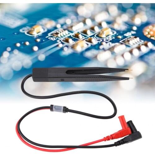 SMD SMT Multimeter Probe Inductor Test Clip Meter Probe Wire Tweezers Needle Leads Pin Tester for Digital Capacitor Cable