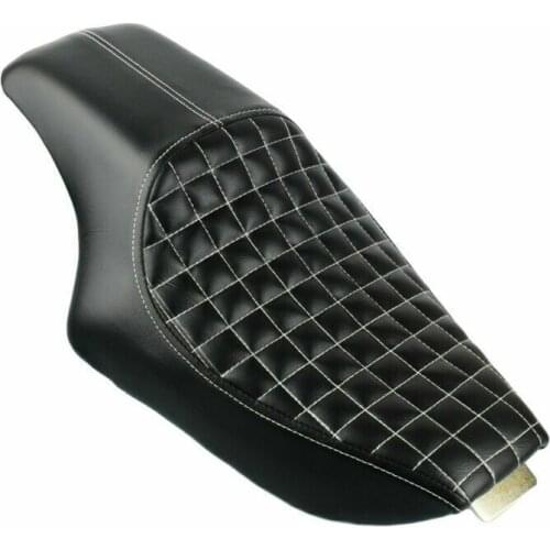 Motorcycle Lattice Stitched Driver Rear Passenger Seat Two Up Seat For Harley Sportster XL883 XL1200 Iron 48 72 Custom 2010-2016