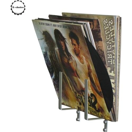 Vinyl Record Wall Storage Rack, Magazine Rack, Aluminum, Wall Mounted