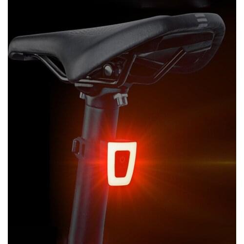 Bicycle Rear Light USB Rechargeable Rainproof Flashlight Helmet Taillight Cycling Lamp Backpack Bag Warning Light