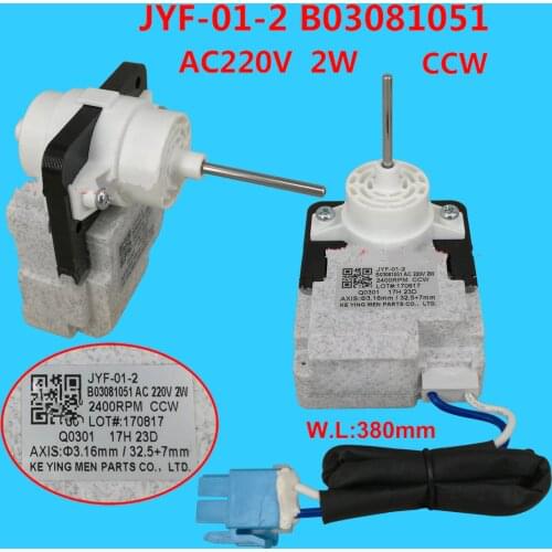 Refrigerator parts fan motor JYF-01-2 B03081051 AC220V refrigerator AC motor