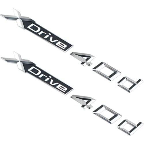1x 2x Car Sticker XDrive 4.0d Insignia Badge Car Side Door Fneder Sticker For BMW e46 e90 e60 e39 f10 f30 e36 f20 X1 X3 X5 4.0d
