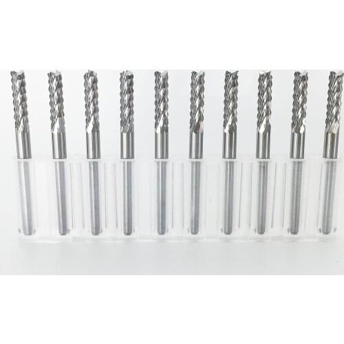 10pcs Coat Carbide 0.5-3.175 PCB cone cutter Carbide Tools, CNC Cutting Bits, Milling Cutters Kit