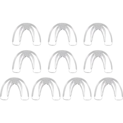 10 Pcs Orthodontic Teeth Corrector Braces Tooth Retainer Straighten Tools Teeth Capped Transparent