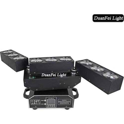 10pcs/lot dj led moving head beam bar 9x10w led matrix rgbw moving head led rgbw 10w