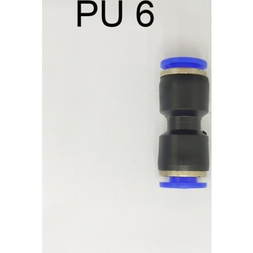 10pcs Pneumatic Fitting Hose Connector Tube Plastic Joint Compressor Push-in Quick Release Pipe 2-way Straight connector for 6mm