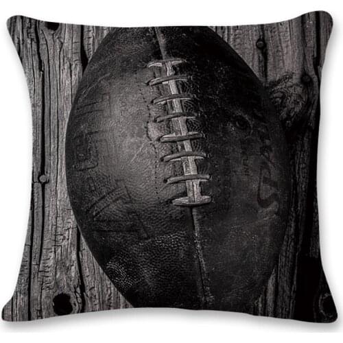 2018 American Football Baseball Rugby Series Cushion Cover Cotton Linen Home Decorative Sofa Car pillow covers decorative 45x45