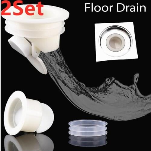 2021 Smell Proof Shower Floor Siphon Drain Cover Sink Strainer Bathroom Plug Trap Water Drain Filter Kitchen Sink Accessories