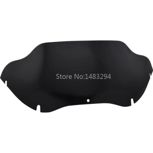 9.5" Black Wave Windshield Windscreen Fit For 1998-2013 2012 Harley Road Glide FLTR FLTRX