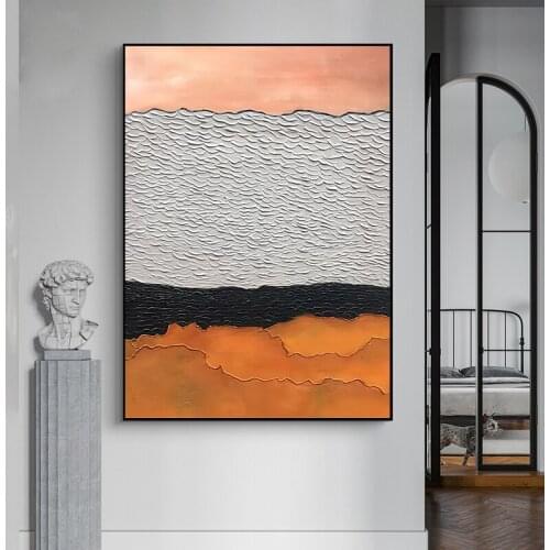 Abstract Canvas Painting Posters Line Print Color Block Modern Decor Wall Art Pictures For Living Room Bedroom Aisle Unframed