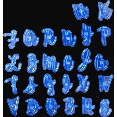Alphabet Number Letter Cake Mold DIY Printing Embossing Mold 3D Cookie Biscuit Stamp Cookie Cutter Baking Accessories