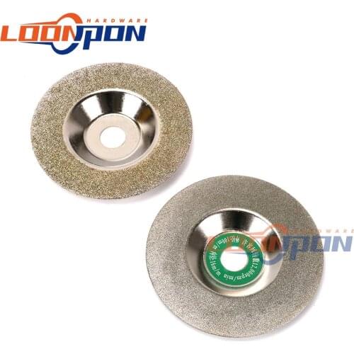 Diamond Grinding Disc 100mm Bowl Type Cut Off Discs Wheel Glass Cuttering Saw Blades Rotary Abrasive Tools 50/150# 2Pcs/Set