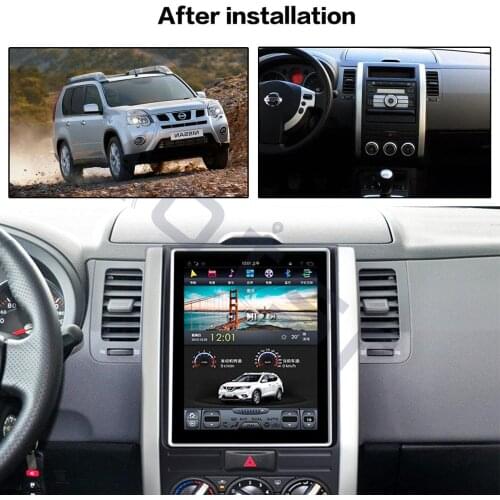 Aotsr Tesla 10.4“ Android 8.1 Vertical screen Car DVD Multimedia player GPS Navigation For NISSAN X-TRAIL 2007-2014 carplay