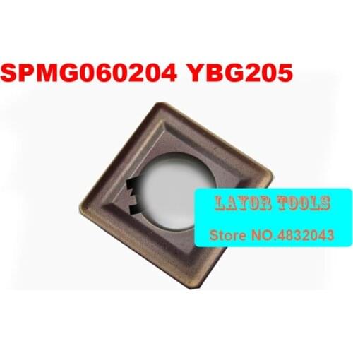 Free shopping 10PCS SPMG060204 YBG205 U drill Carbide Cutter Turning tools Carbide inserts, applicable to stainless steel